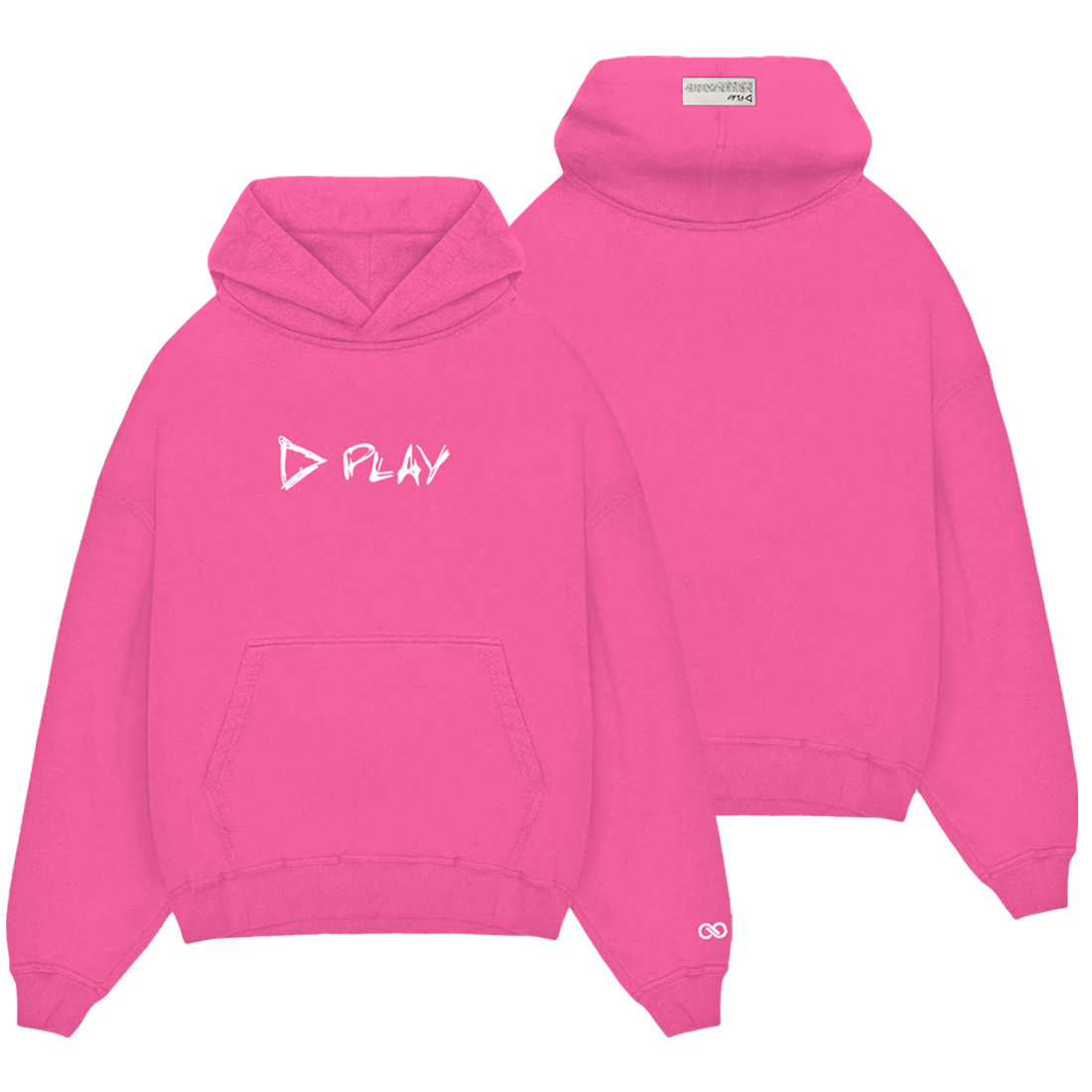 Hoodie rose « PLAY »