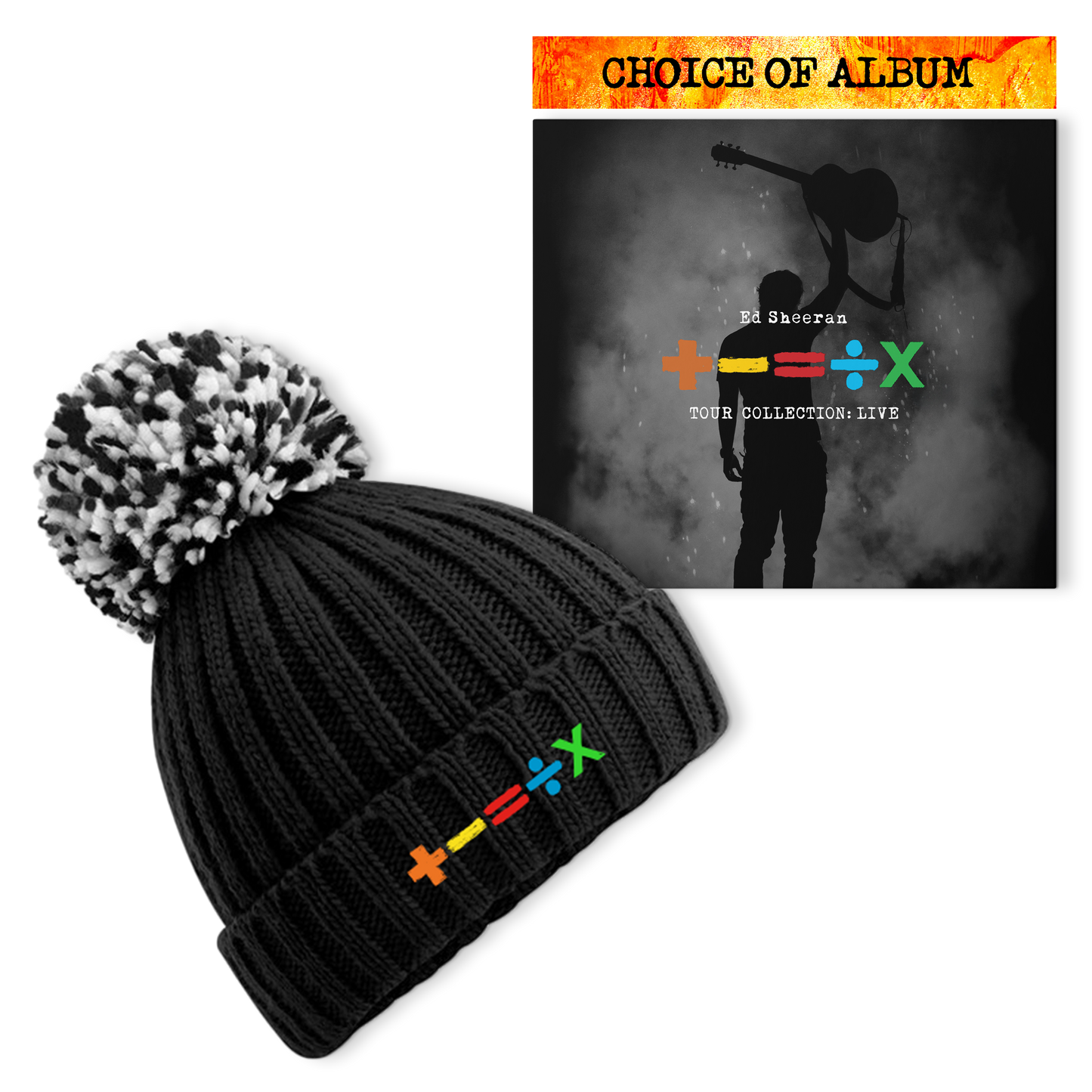 +-=÷× Bonnet à pompon + Album Bundle