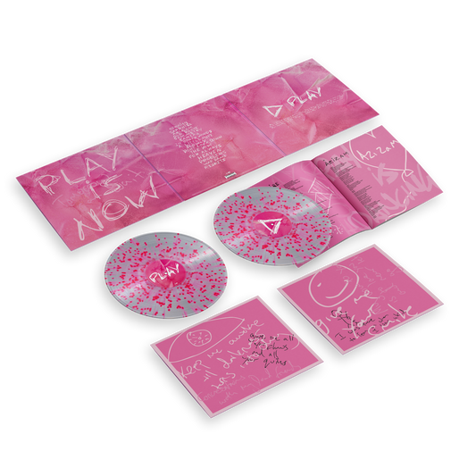 Vinyle deluxe splatter transparent et rose « PLAY »