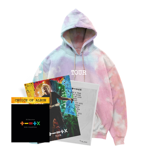 '+-=÷×' Tour Hoodie Tie-dye + choix d'album