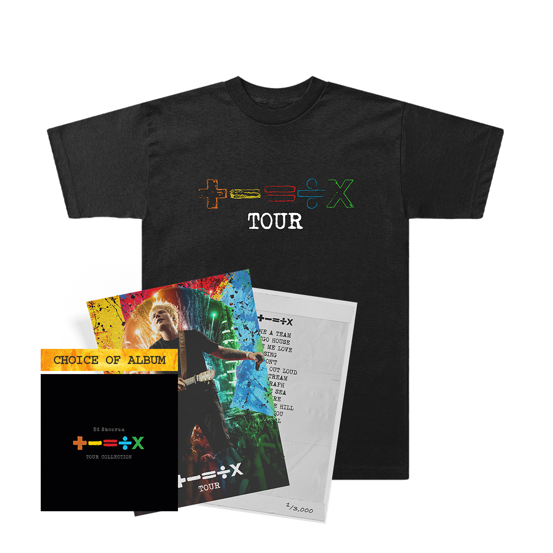'+-=÷×' Tour T-Shirt + choix d'album