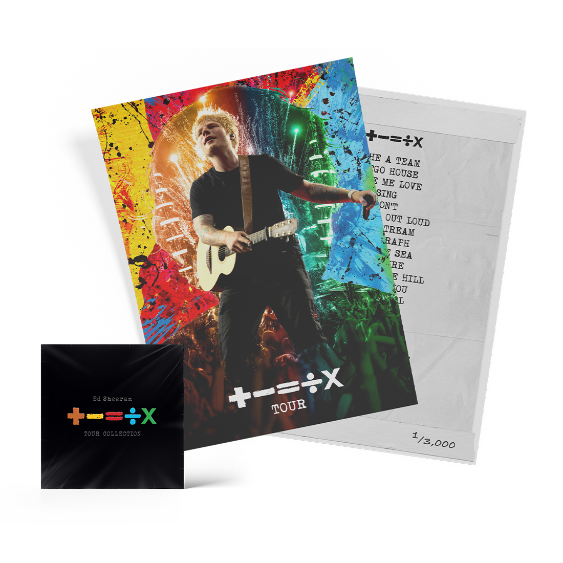 '+-=÷×' Tour Hoodie Tie-dye + choix d'album