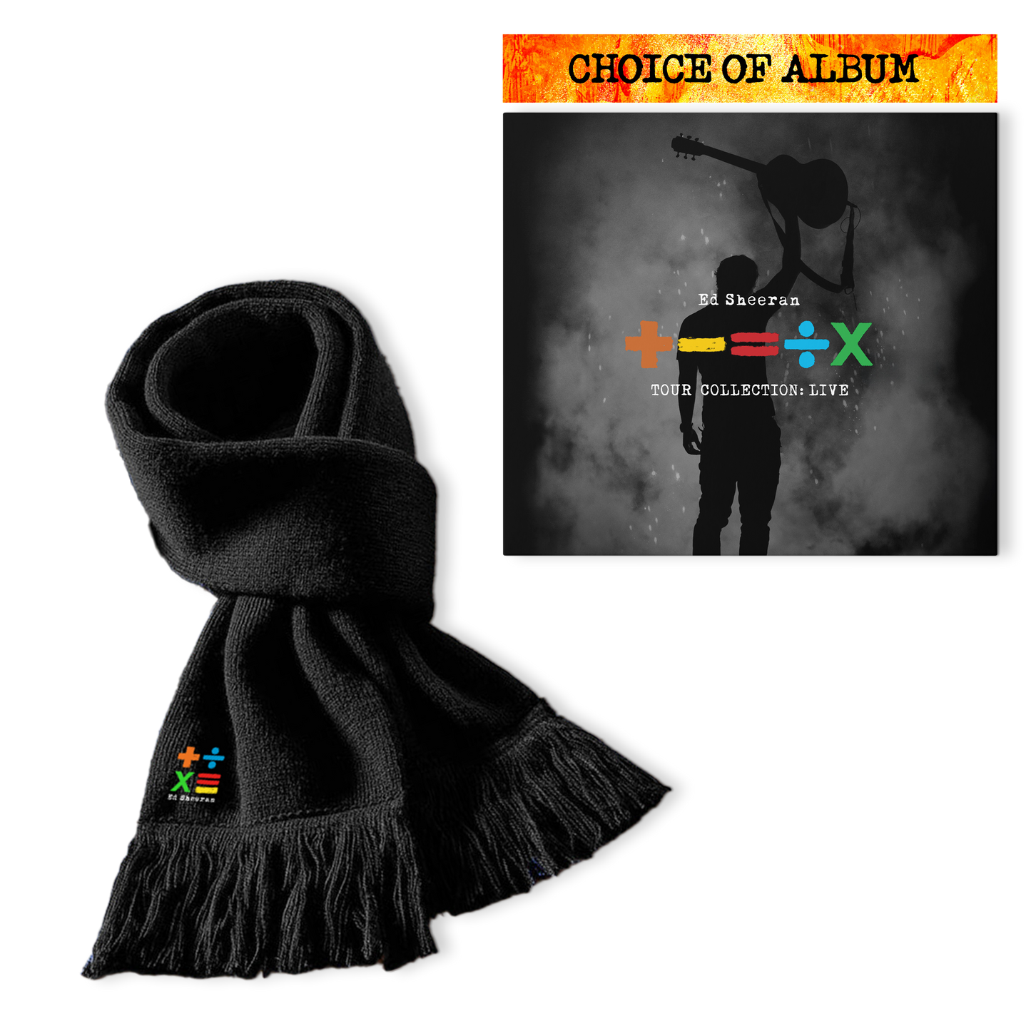 +-=÷× Echarpe tricotée + Album Bundle